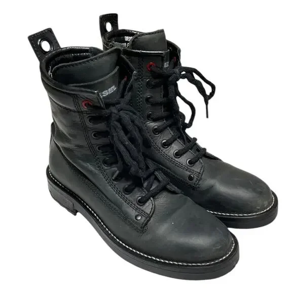 Combat Boots Diesel Throuper Dbb Diesel Shoes Diesel Dthrouper Dbb